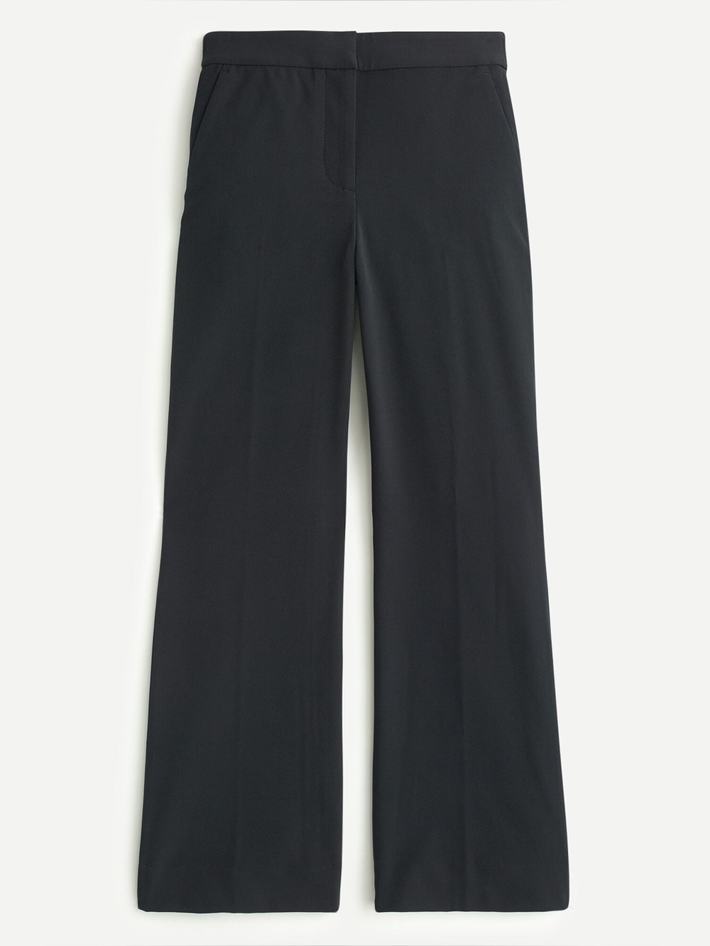 J. Crew Black Hayden kickout crop pant in bi-stretch cotton